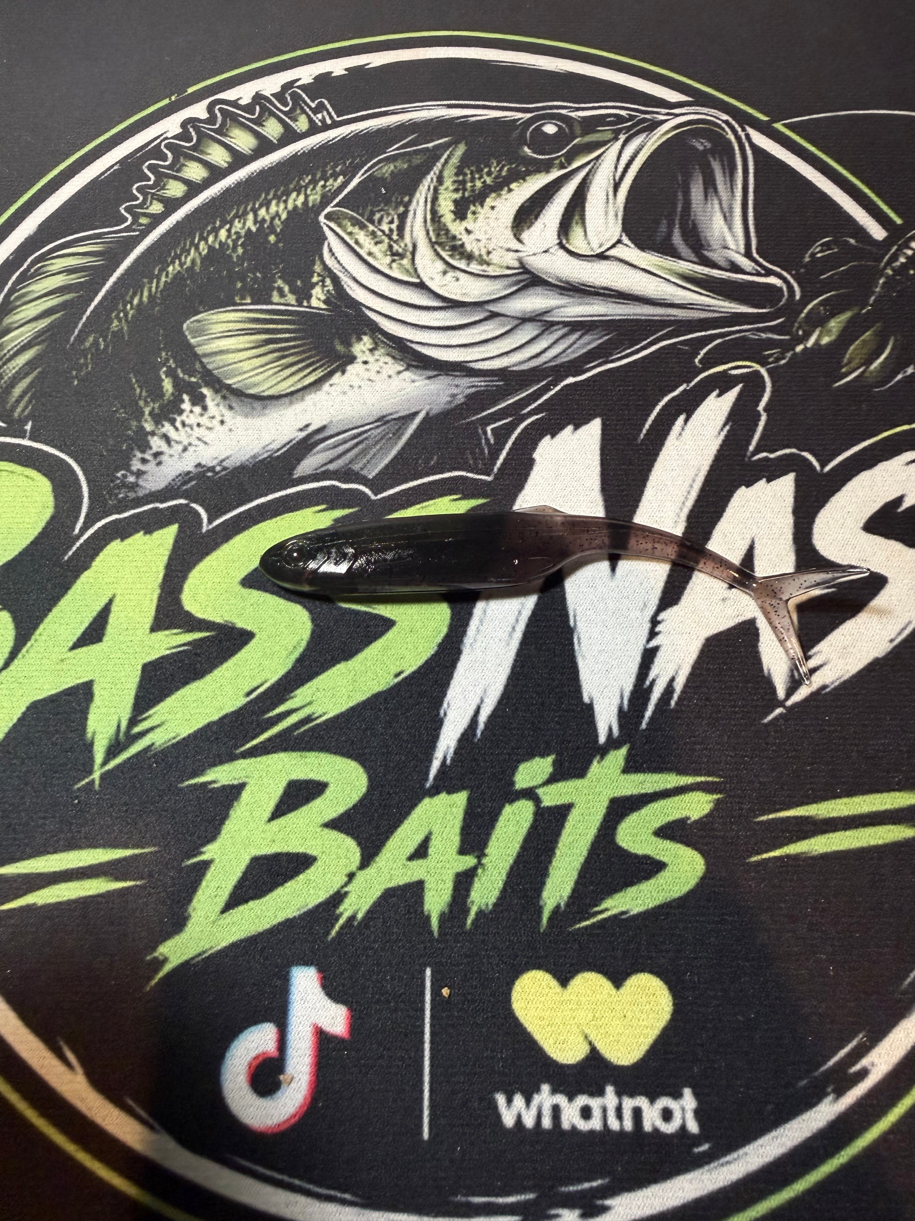 5 pack Shad Bait (black)