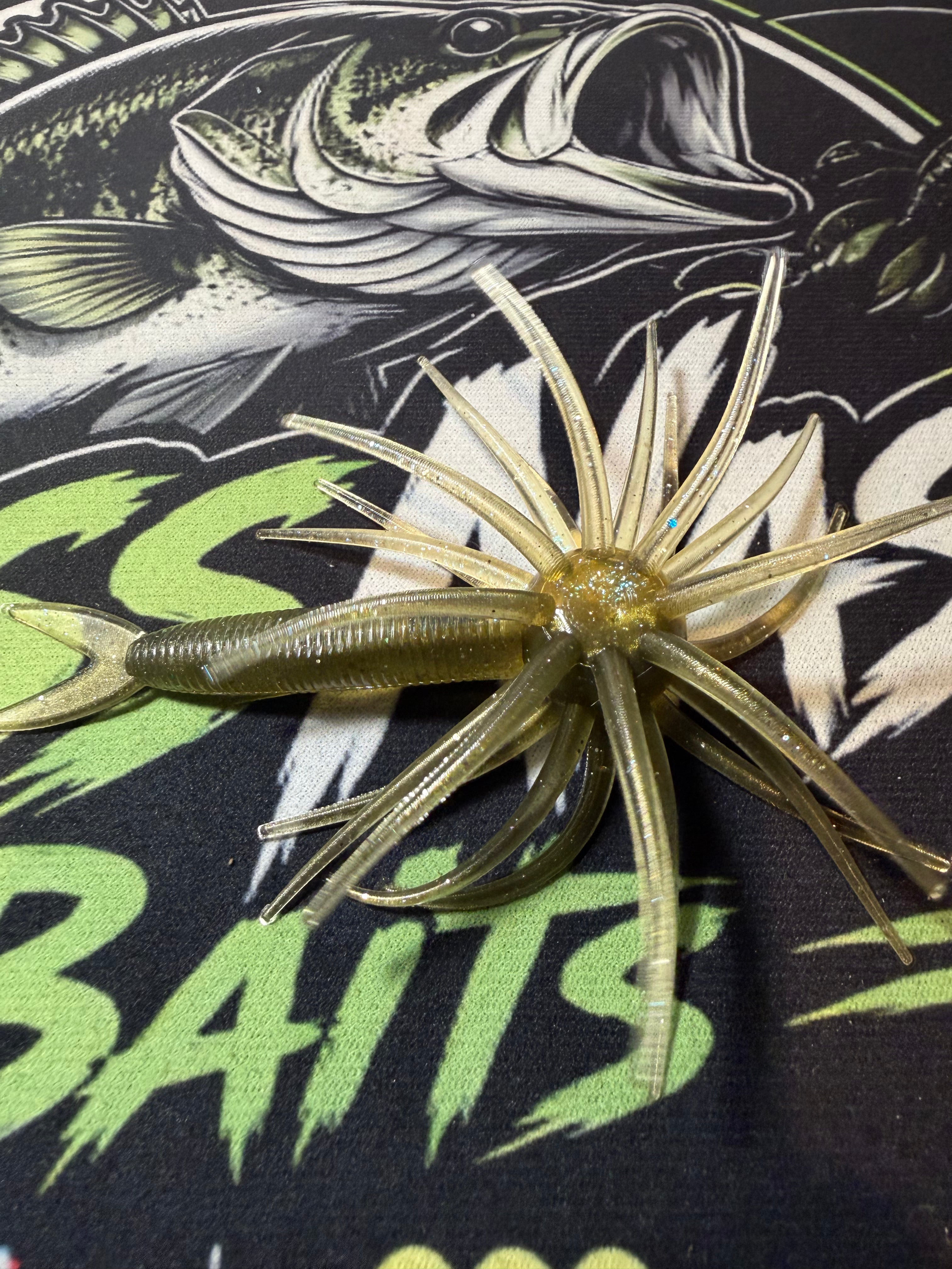 20mm Plastisol Jerk Urchin "jerkin" (green/yellow)